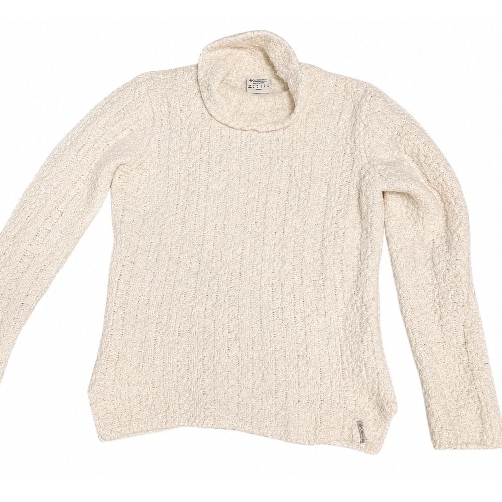 Columbia Cream Ivory Sherpa Fleece Cowl Neck Pullover Womens Small